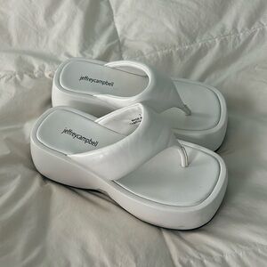 Jeffery Campbell platform flip flops